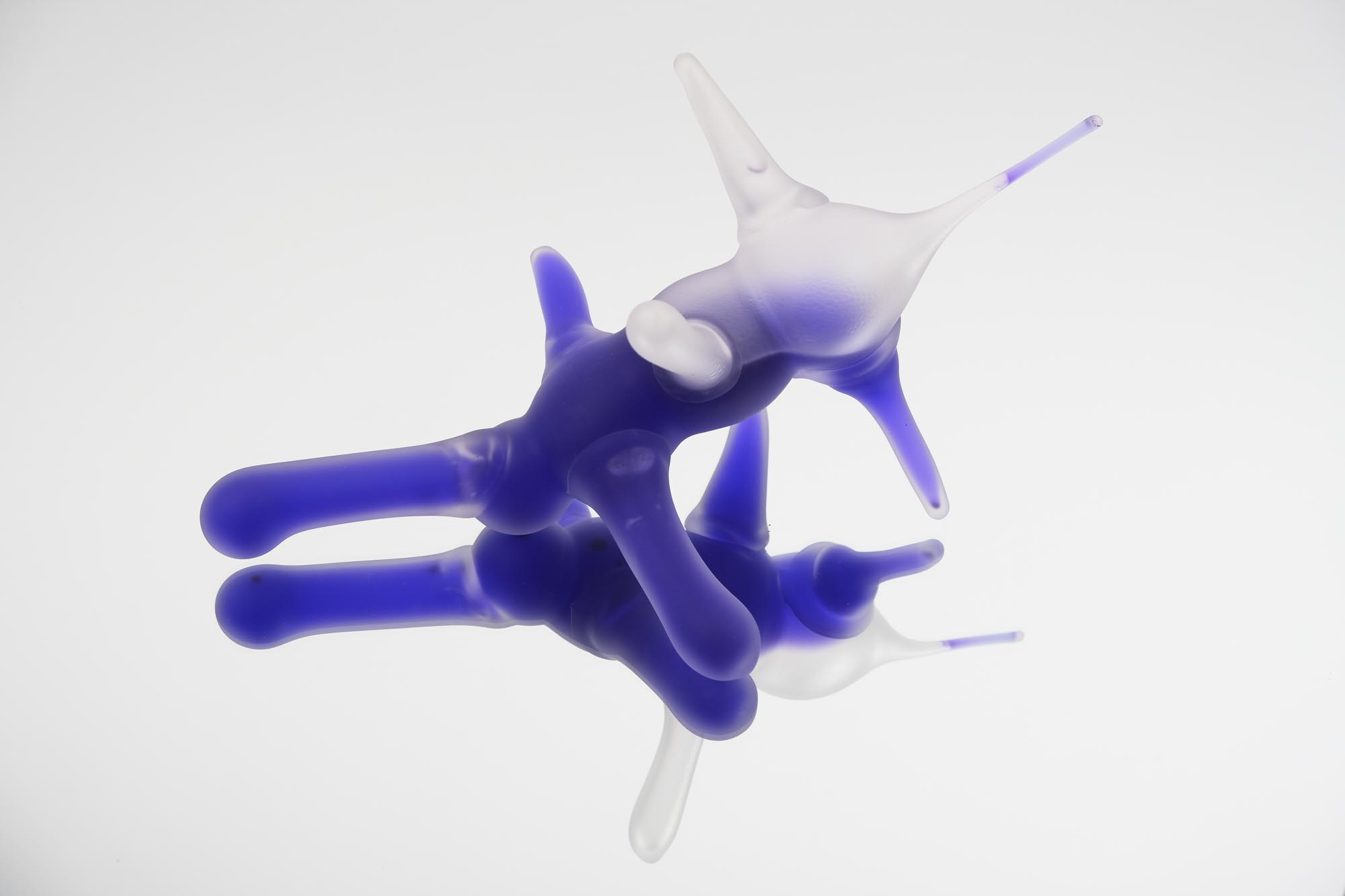 Photographie de l’œuvre *Purple dinophyta* d’Estrid Lutz, 2023, réalisée et produite au Cirva (Marseille) pendant sa résidence.
© Estrid Lutz ; photo © Cirva / Bérangère Huguet